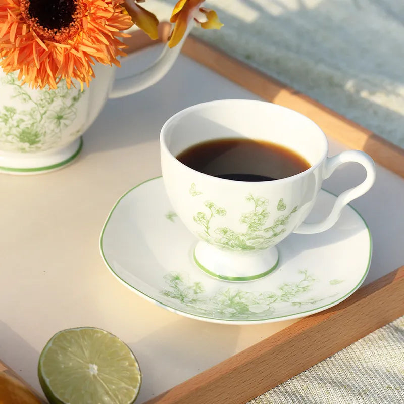 Plain Peony - Cup and Saucer