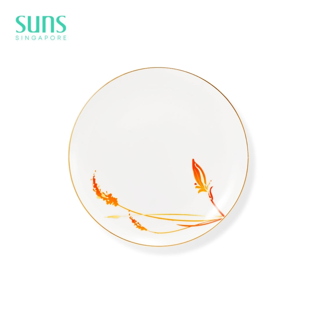 Orange Twin Flower - Plate 5.7'