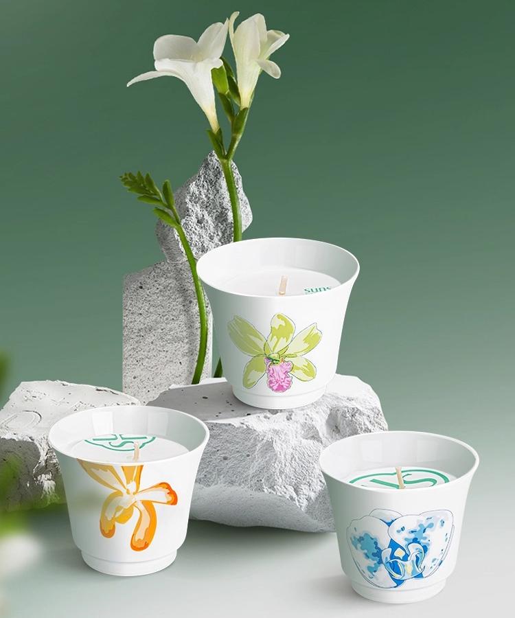 Elegant Orchids Candle Set