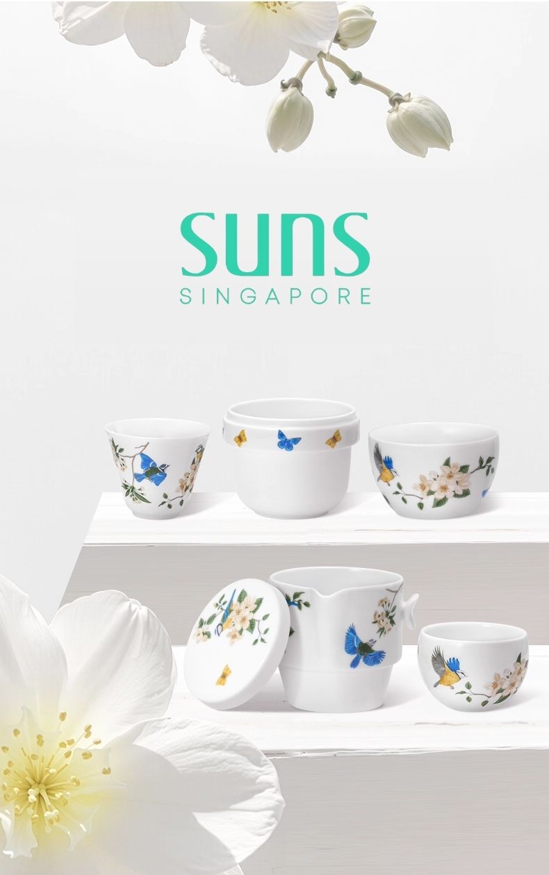 Sparrow in Blossom - Travel Tea Set