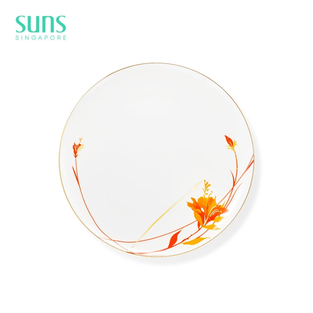 Orange Twin Flower - Plate 11'