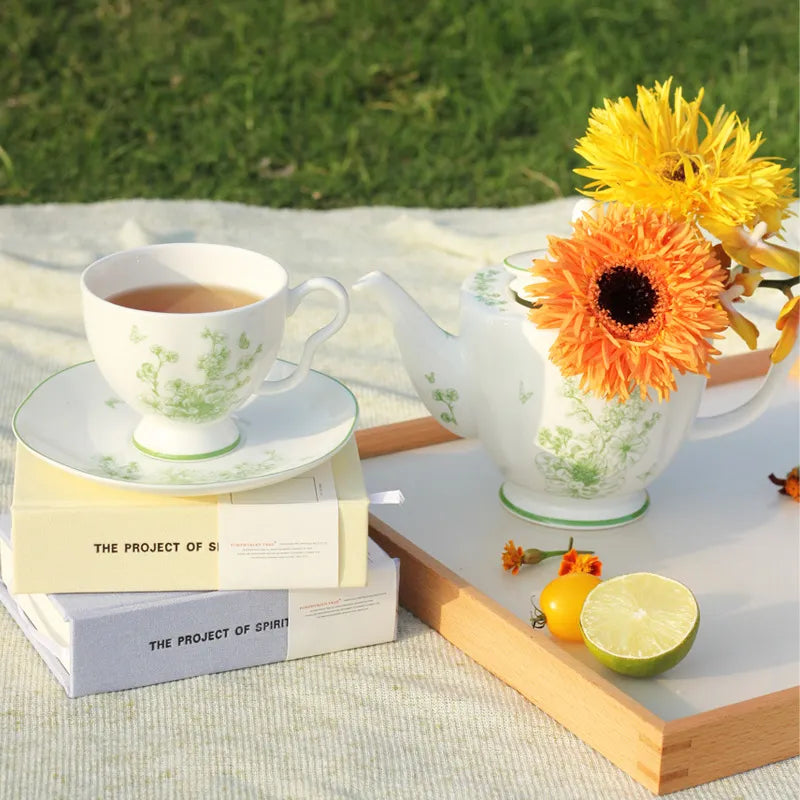 Plain Peony - Cup and Saucer