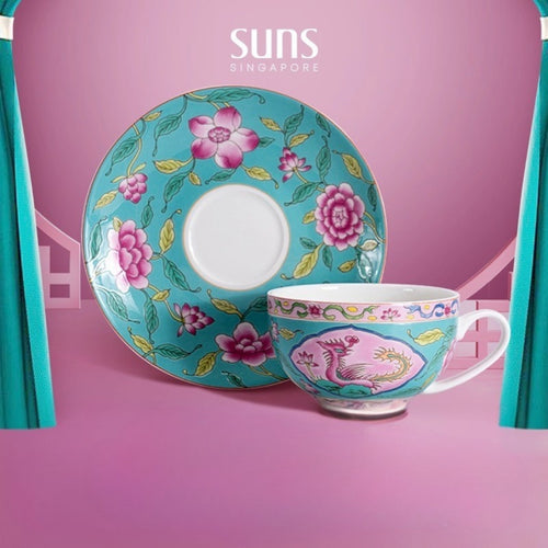 Blossom Prosperity - Cup and Saucer (Green)