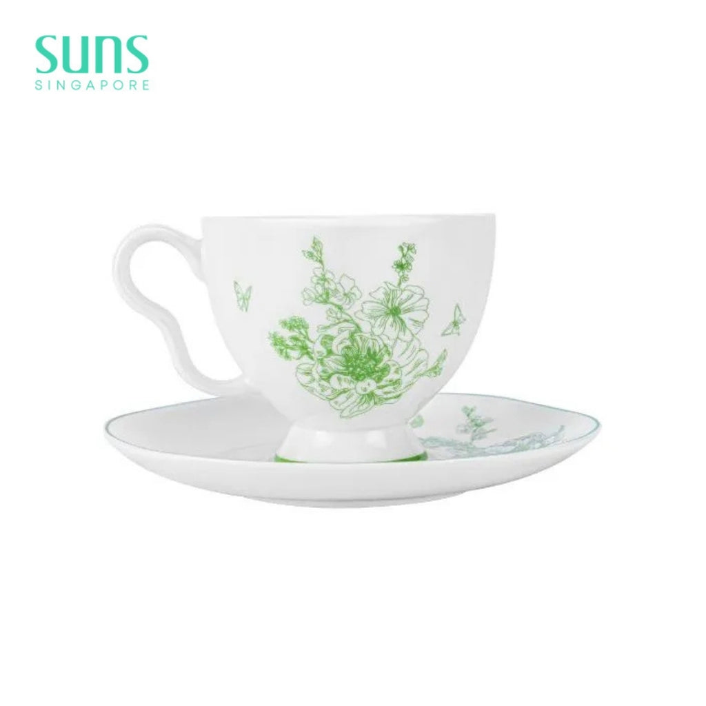 Plain Peony - Cup and Saucer