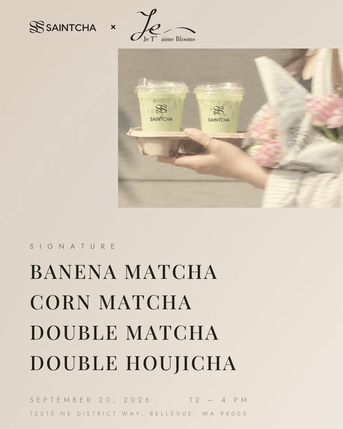 SAINTCHA x Je T'aime Blooms
