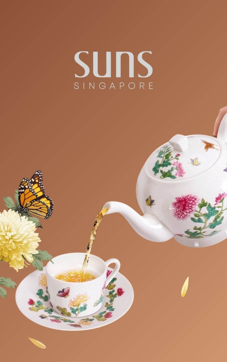 Famille Rose Cup and Saucer