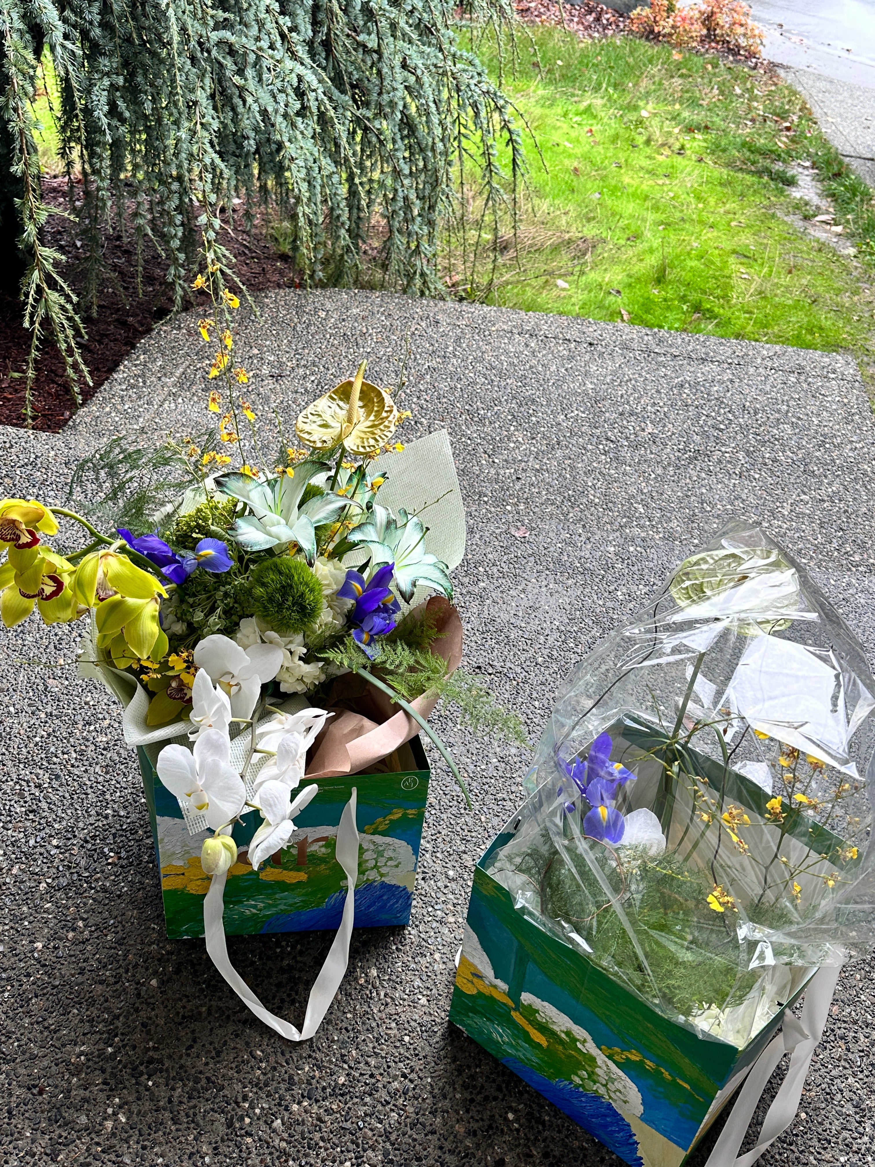 Bouquet and centerpiece set