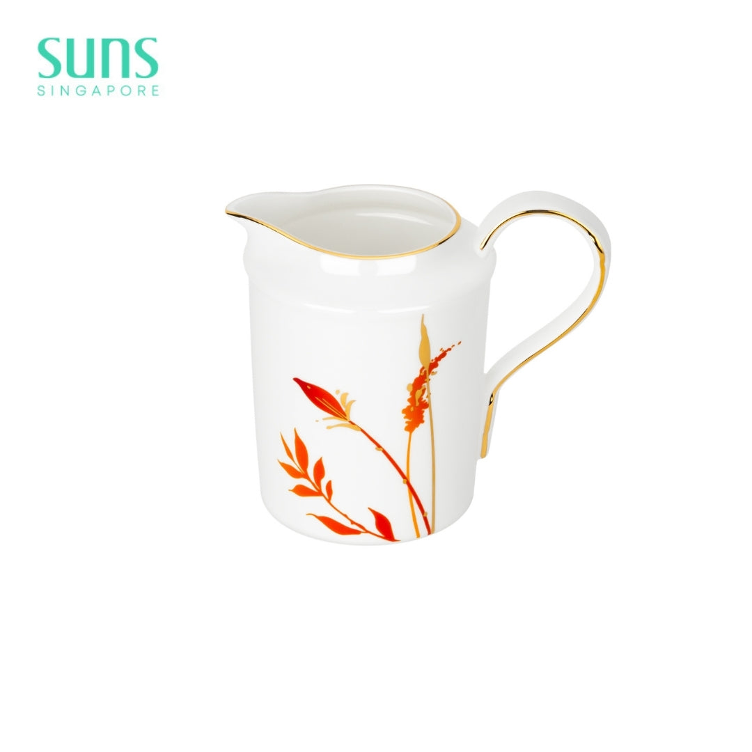 Orange Twin Flower - Creamer Pot