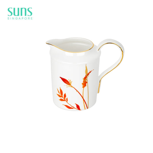 Orange Twin Flower - Creamer Pot