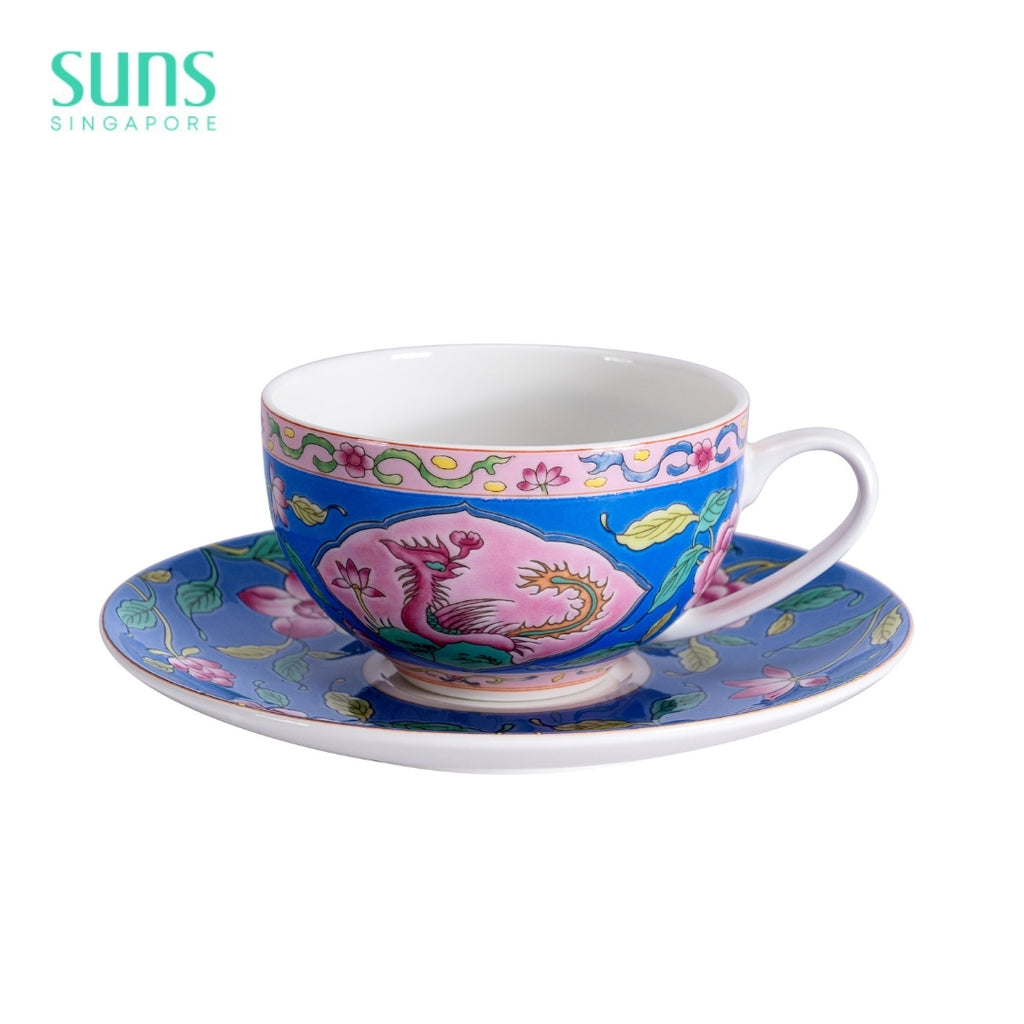 Blossom Prosperity - Cup and Saucer (Blue)