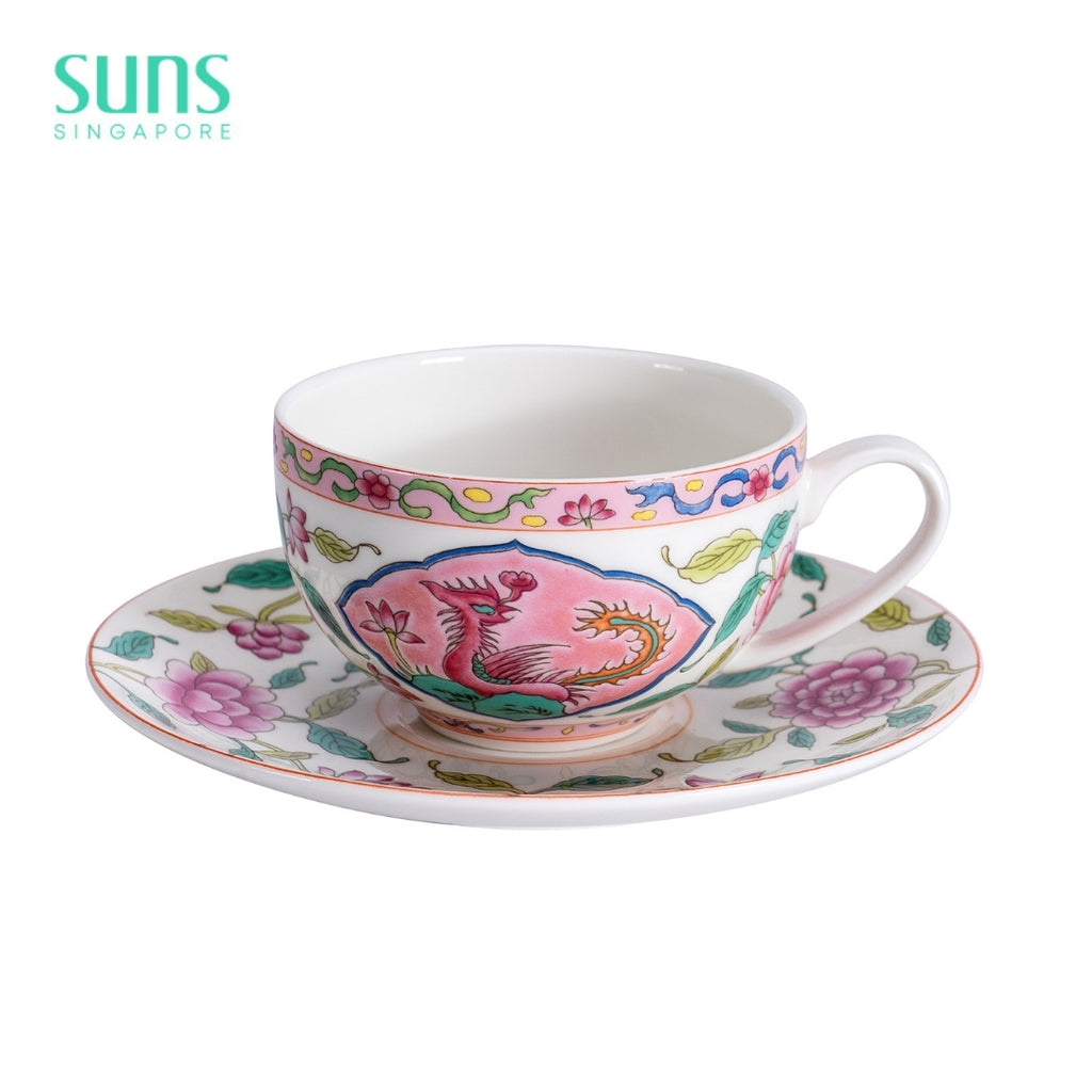 Blossom Prosperity - Cup and Saucer (White)