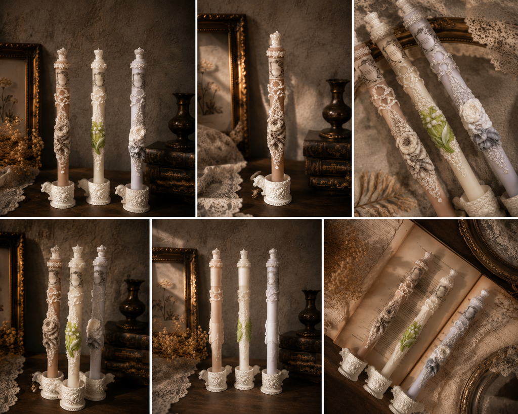 Floriography Collection-Lavender White Rose Candle