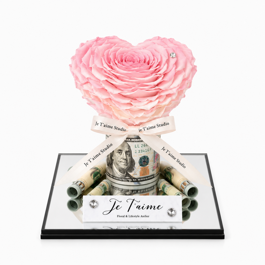 Fortune Heart Collection-Blush Pink And White