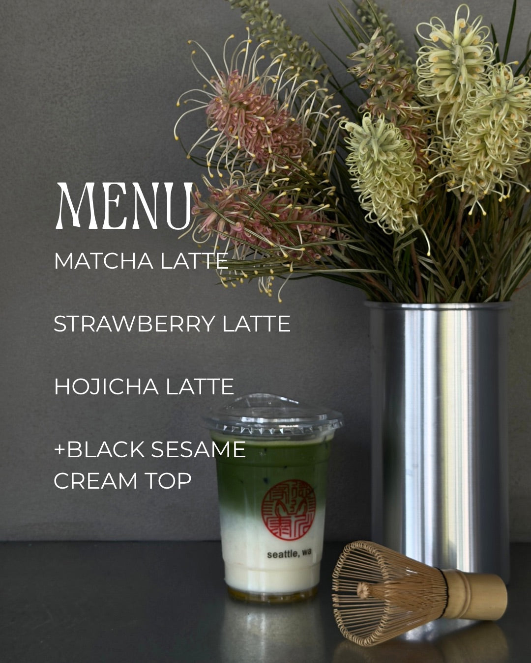 Taz Matcha x Je T'aime Blooms