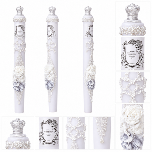 Floriography Collection-Lavender White Rose Candle