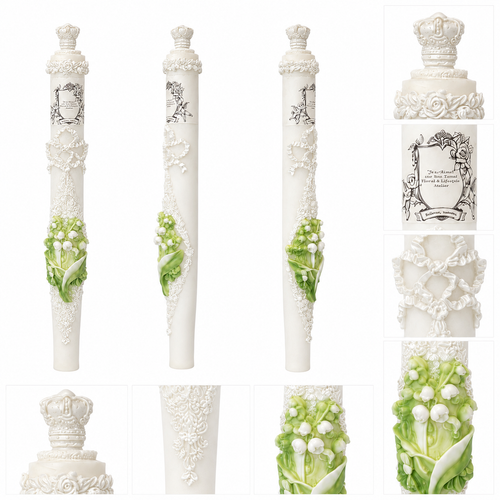 Floriography Collection-Lily of the Valley Crown Candle
