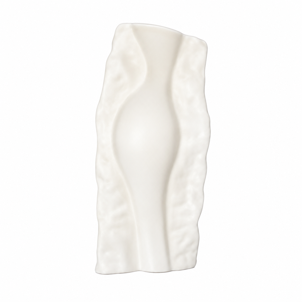 Moulé Collection – Large Cream Matte Vase