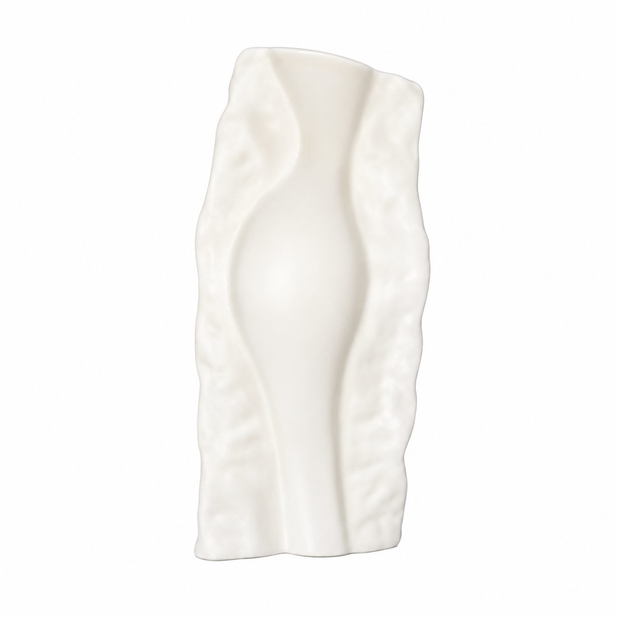 Moulé Collection – Large Cream Matte Vase