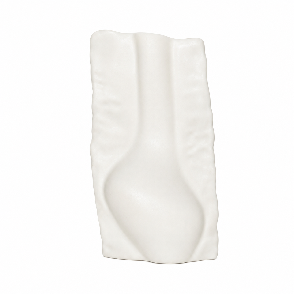 Moulé Collection – Small Cream Matte Vase