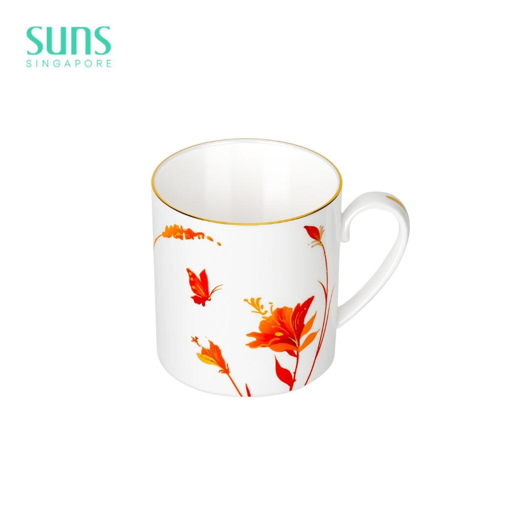 Orange Twin Flower - Mug