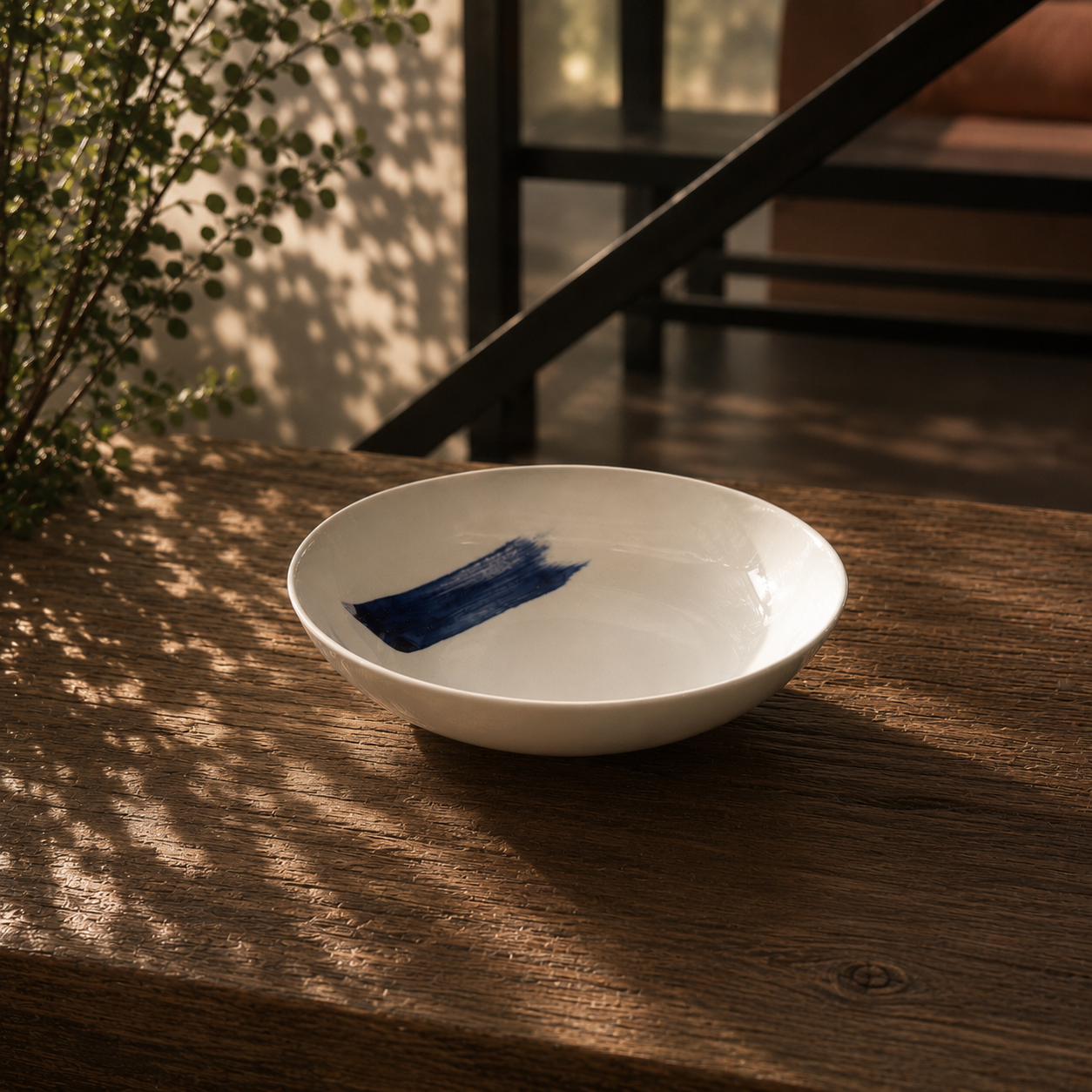 Ocean 19 cm Deep Plate – Cobalt Blue