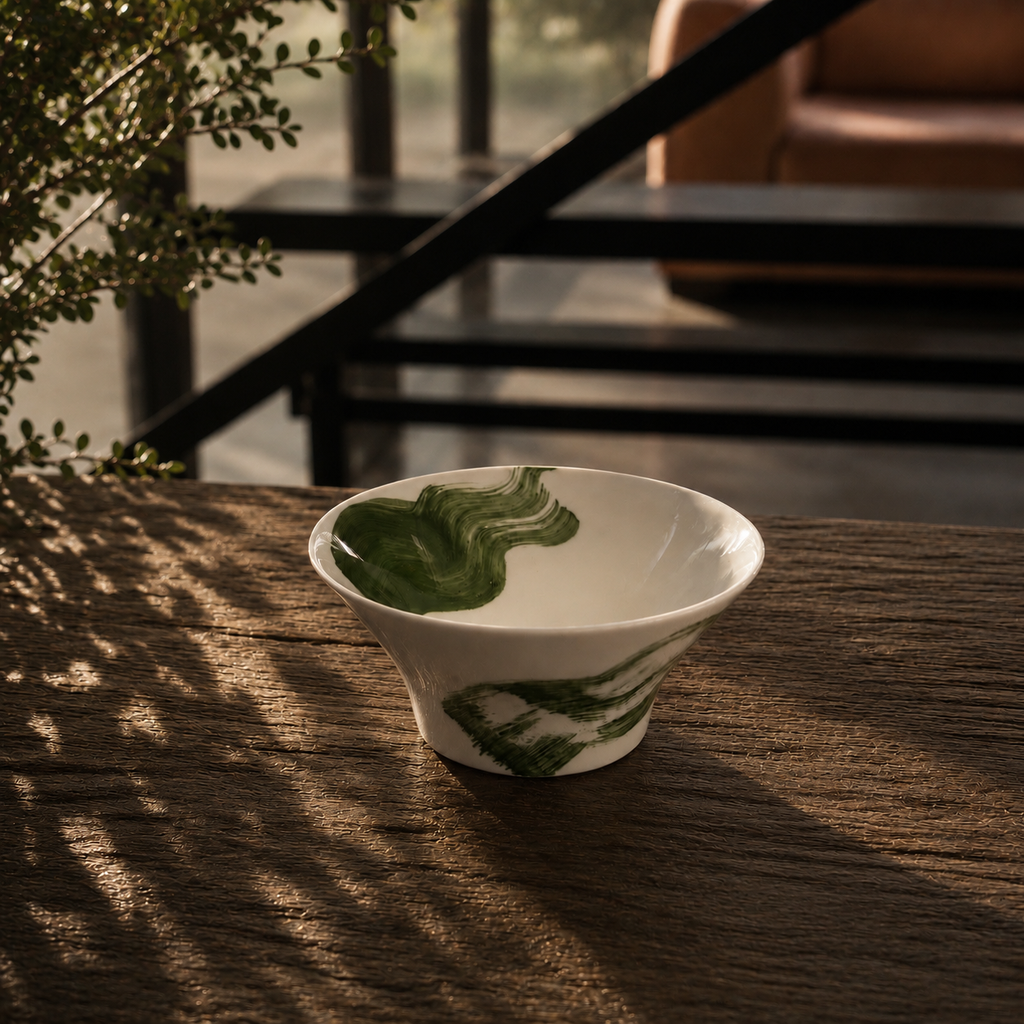 Ocean Small Hoof Bowl – Emerald Green