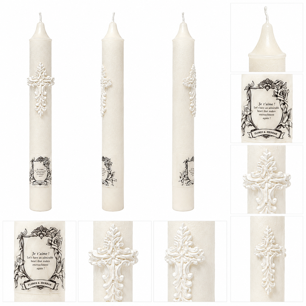 Sanctuary Cross Pillar Candle