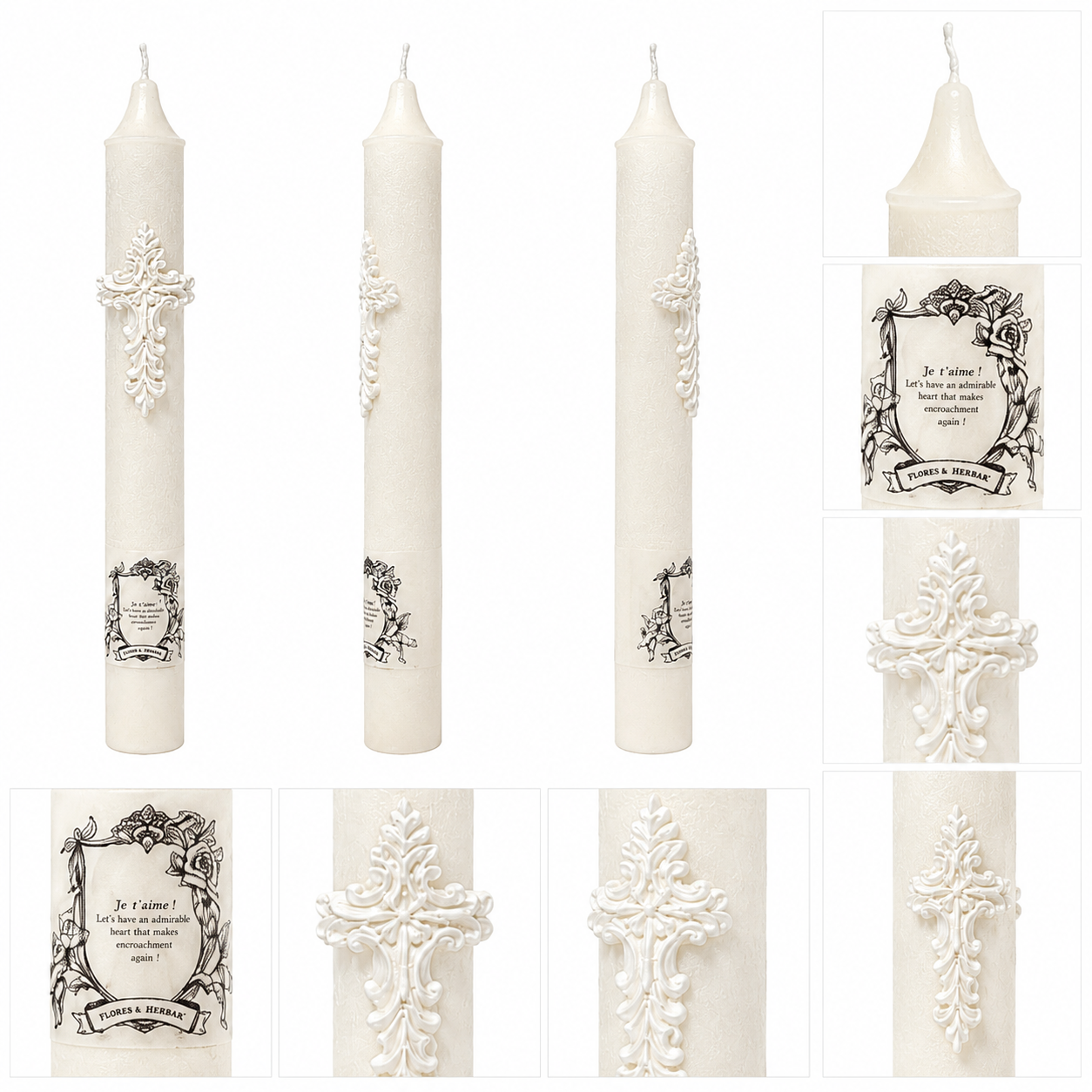Sanctuary Cross Pillar Candle