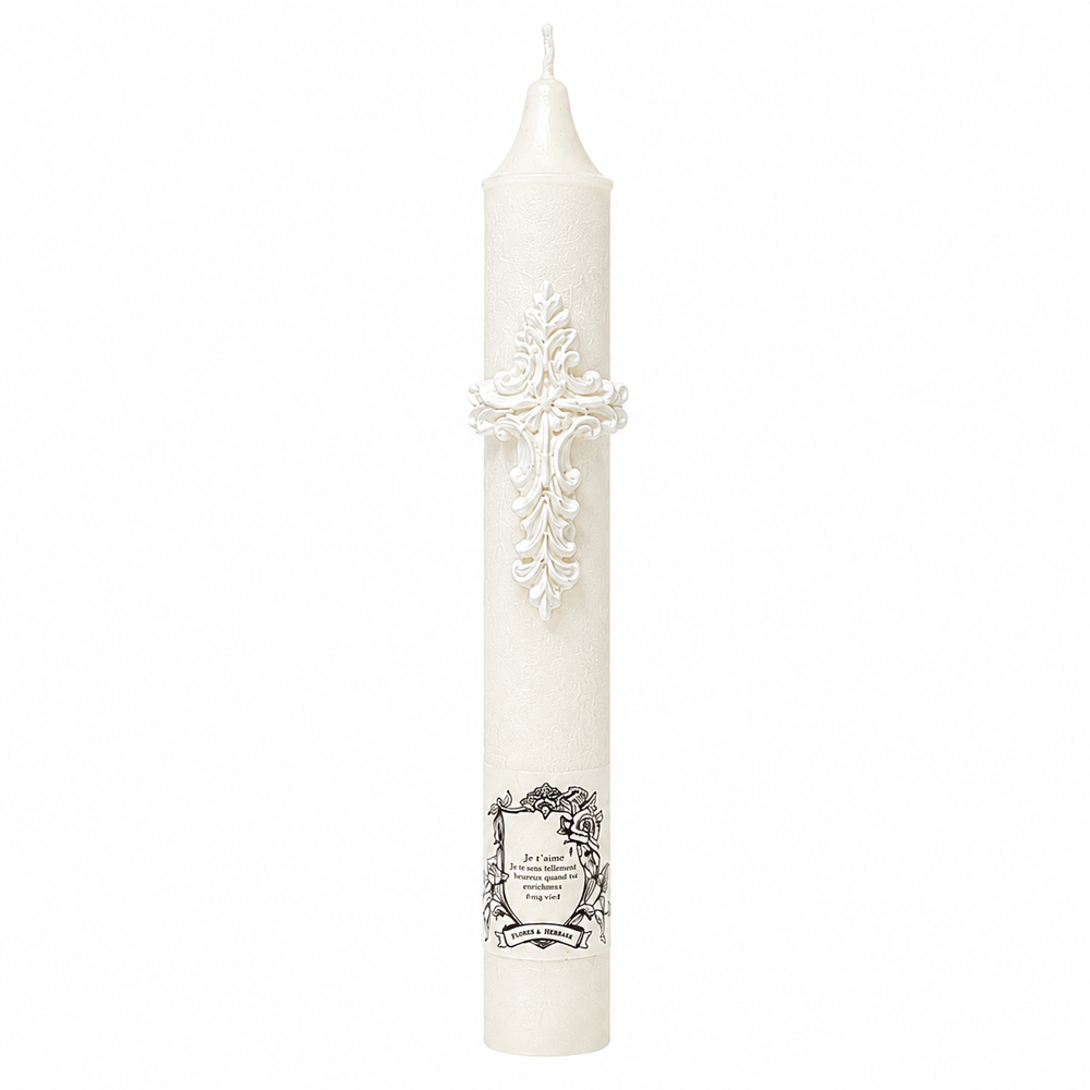 Sanctuary Cross Pillar Candle