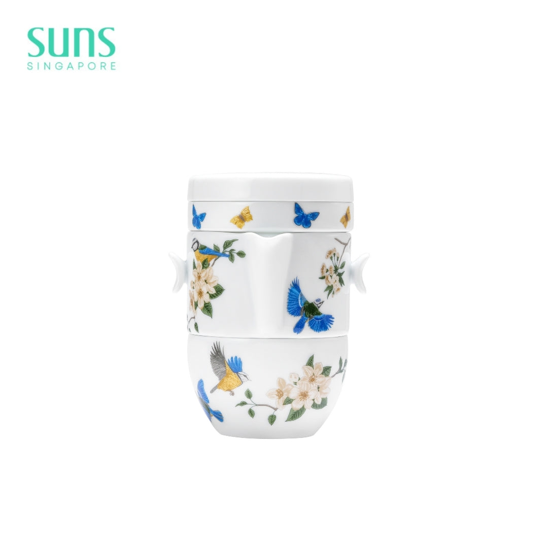 Sparrow in Blossom - Travel Tea Set