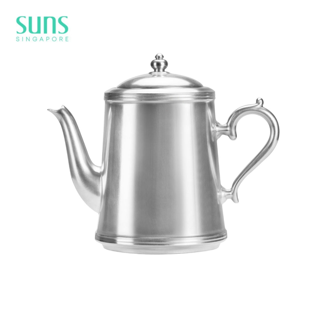 Handmade Silver Glaze Oval Pot